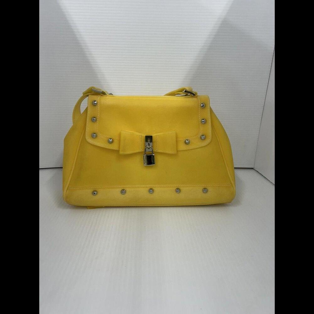 Vintage Yellow Studded Jelly Purse